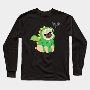 Pug Rawr Long Sleeve T-Shirt